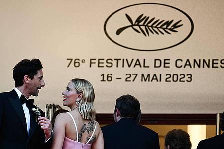 Hollywood-Glamour in Cannes: Adrien Brody und Scarlett Johansson.